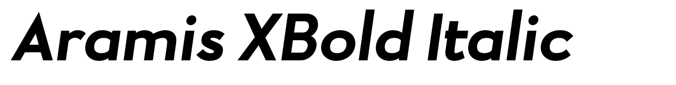 Aramis XBold Italic